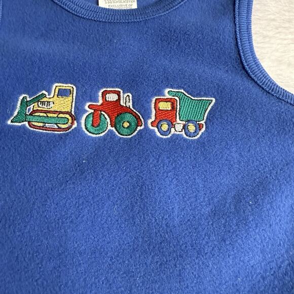 New Vtg Toddler Boy Carter’s 2 Pc Retro Outfit Construction Overall 6-9 Months - Picture 5 of 7